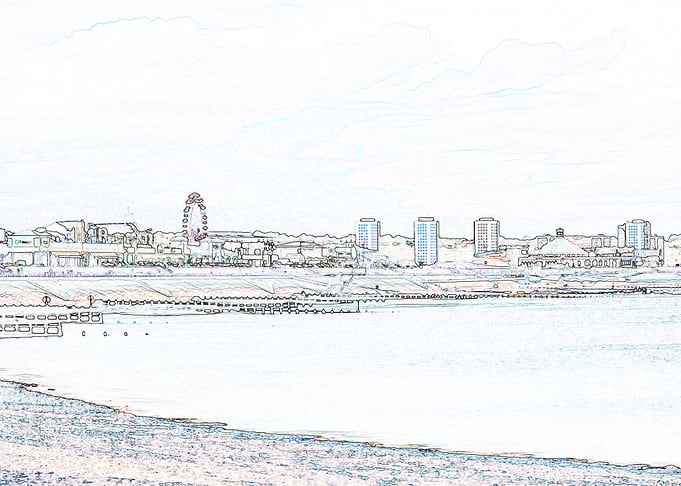 Outline of Aberdeen coast