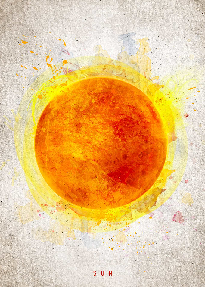 Watercolor Sun