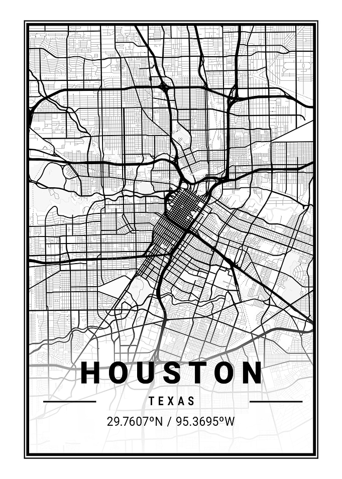 Houston Light Map