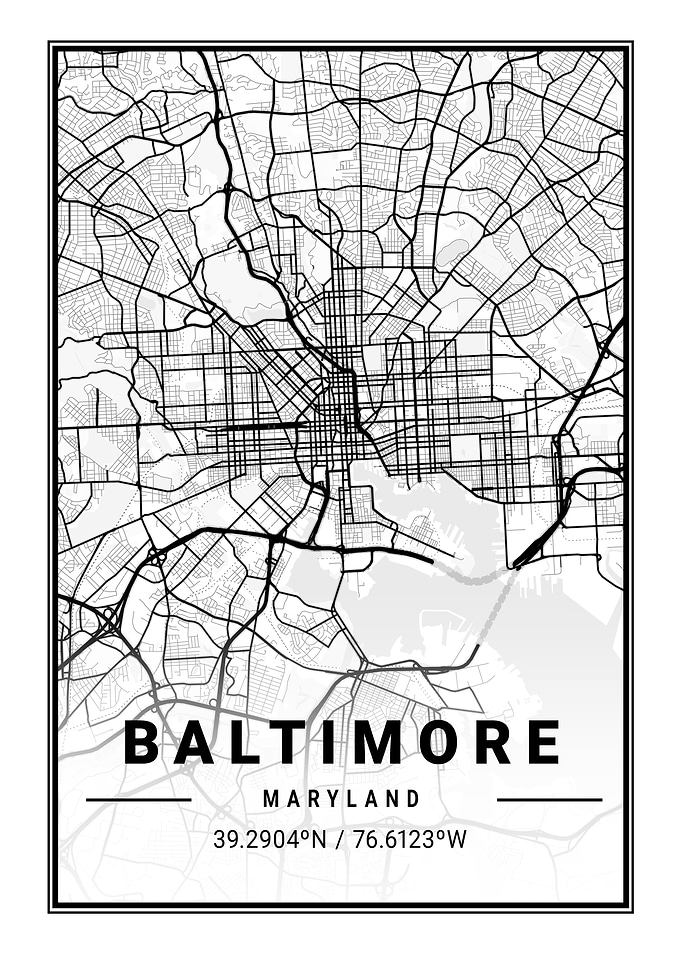 Baltimore Light Map