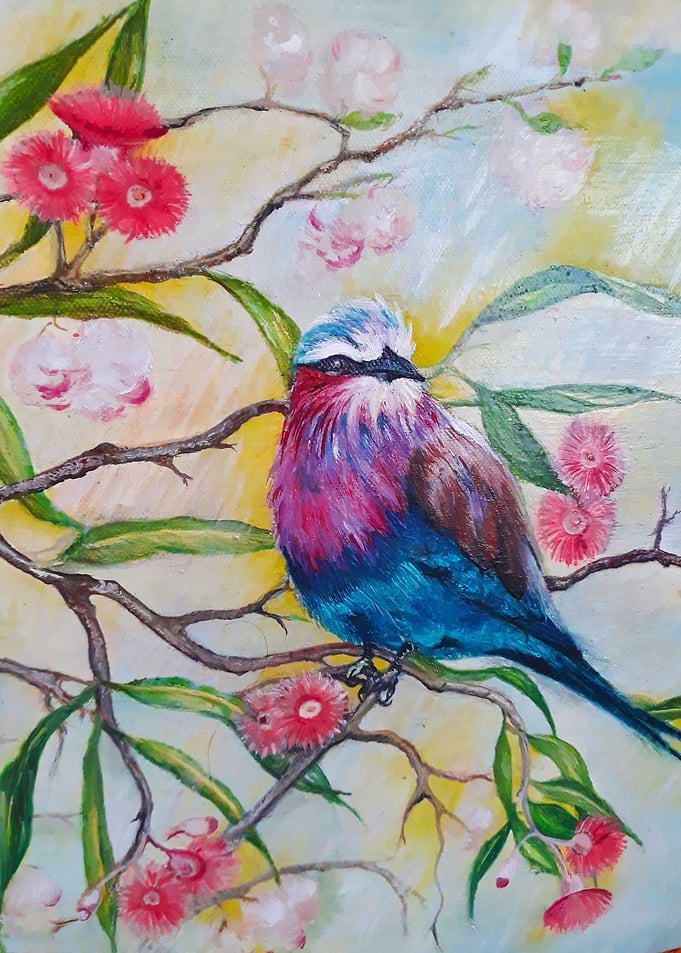 Lillac brested roller tree