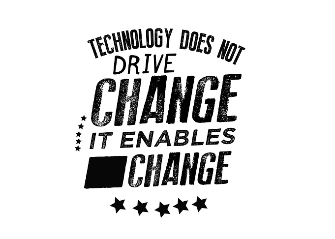 Technology does not drive