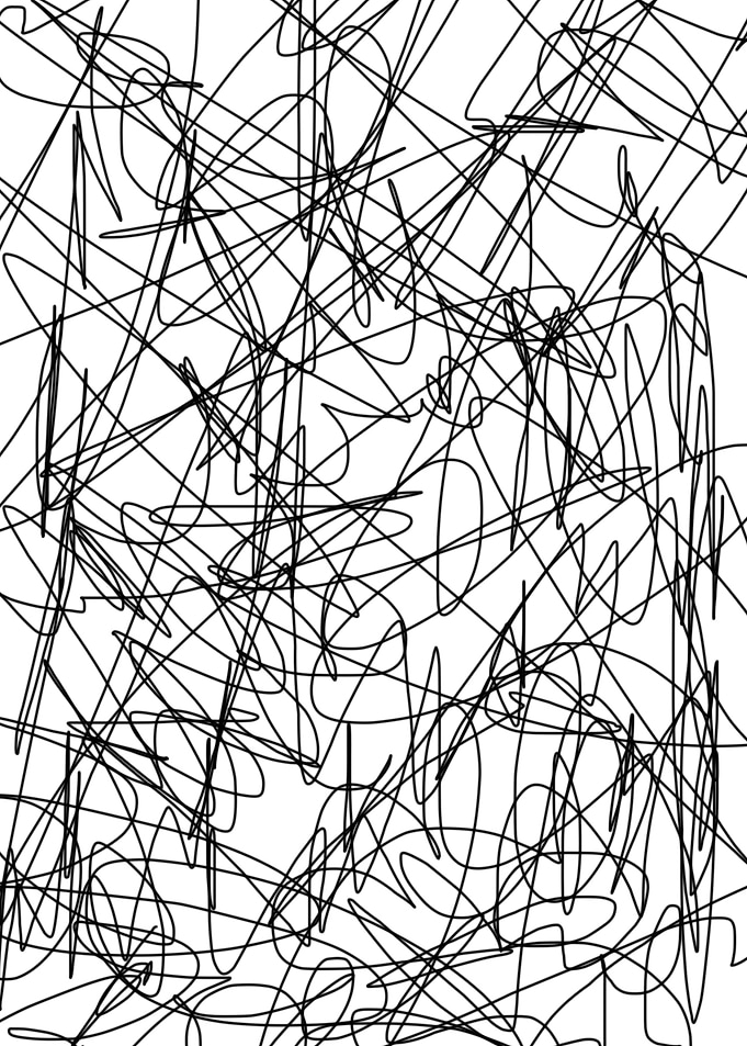 abstract line poster