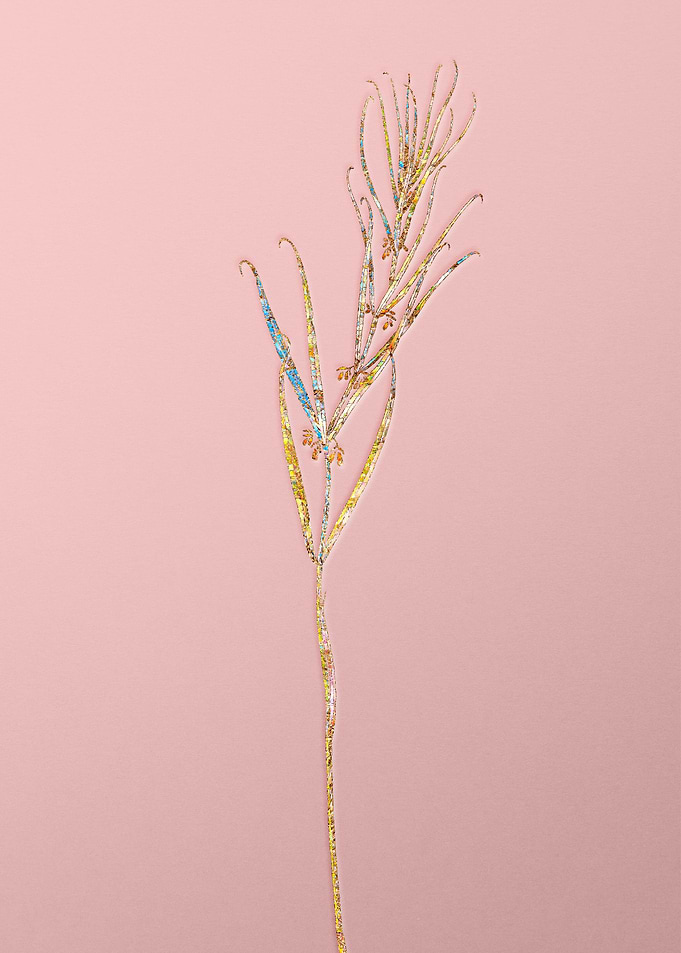 Pink Rainbow Mosaic Flower