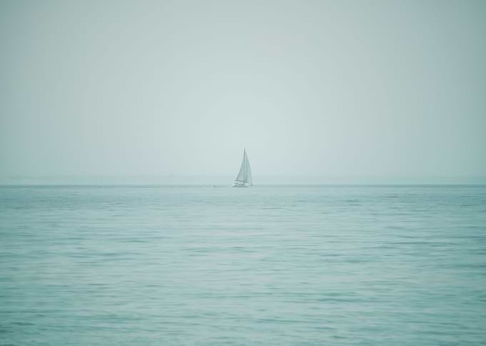 Boat sailing in the sea