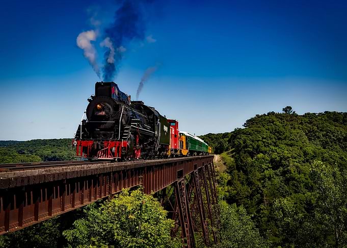 landscape train bridge