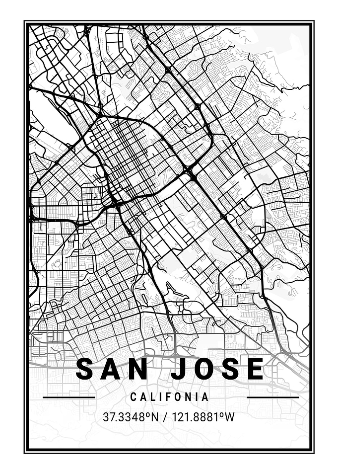 San Jose Light Map