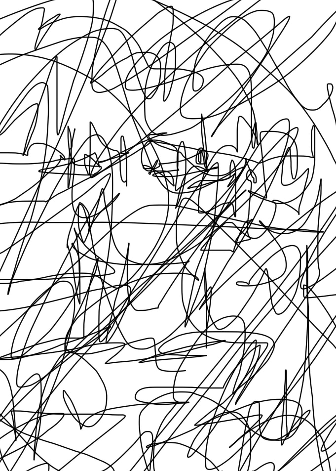 abstract line poster