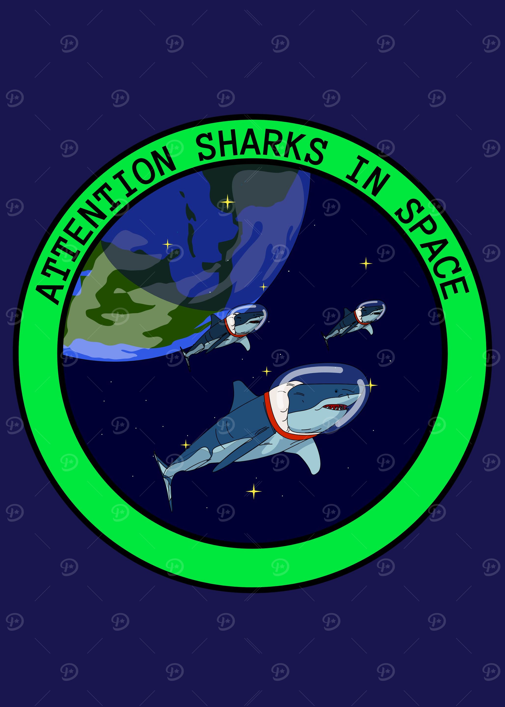 Attention Sharks in Space