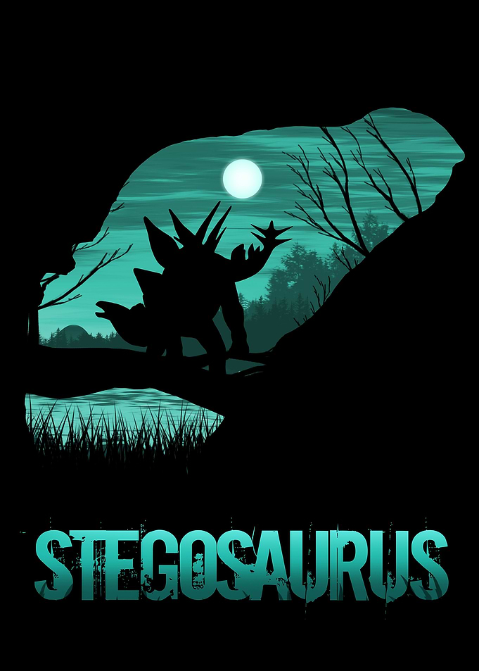 Stegosaurus Sunset