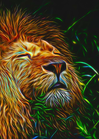 Surreal Lion