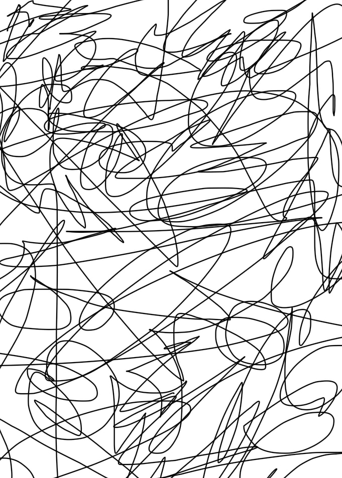 abstract line poster