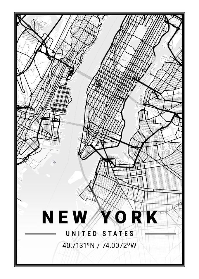 New York Light Map