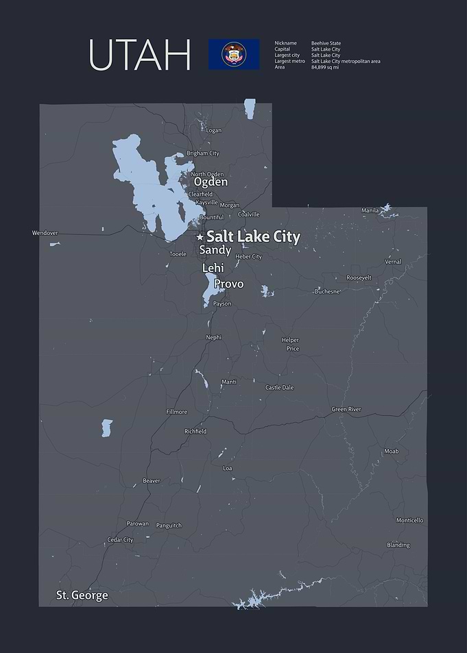 UTAH Map