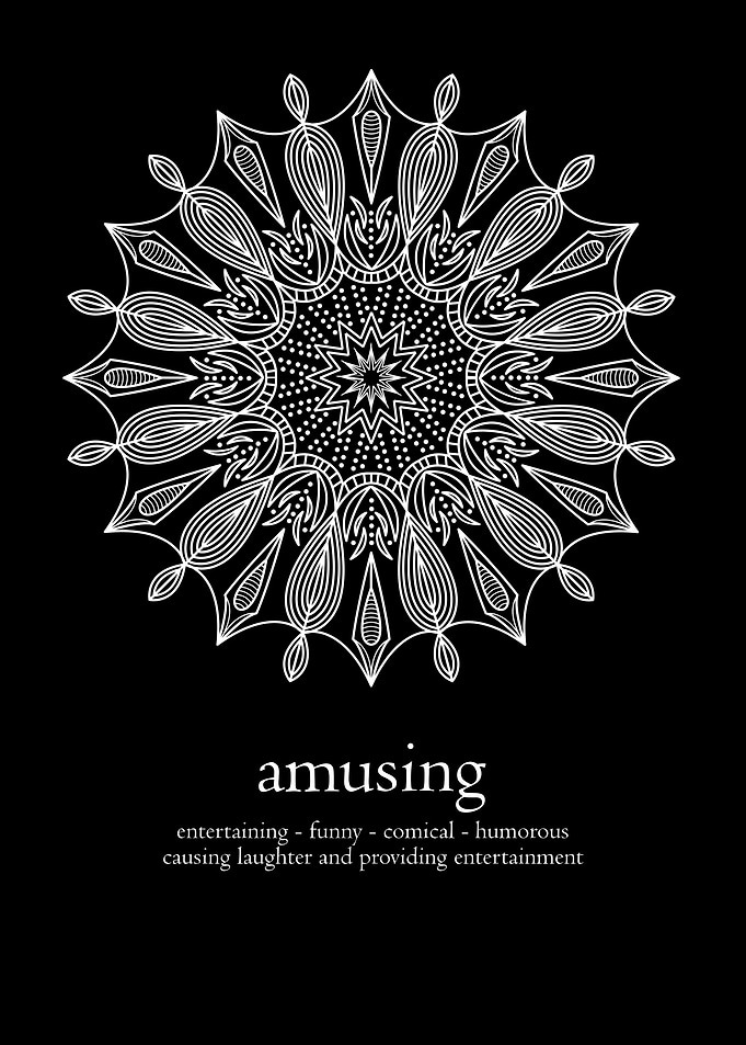 Mandala word amusing