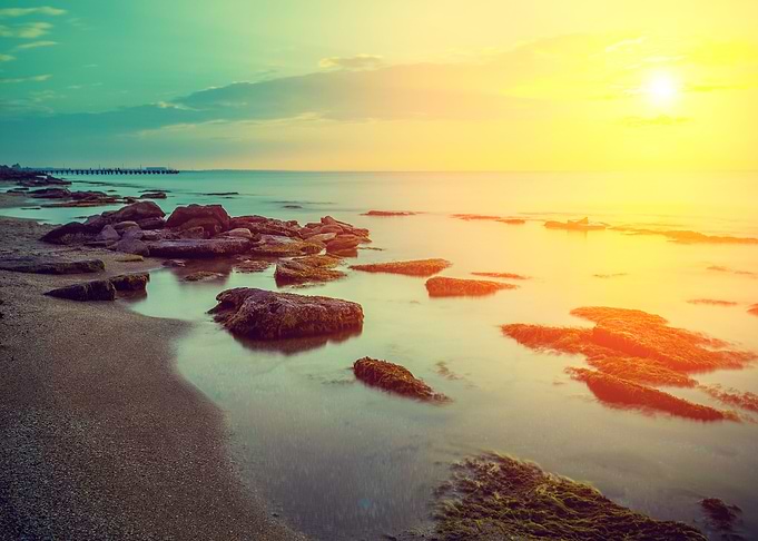 Sea Sunrise Beach Sunset L