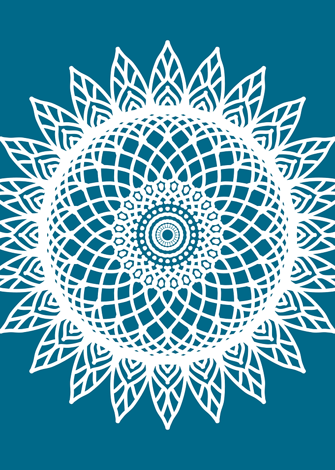 Woad Mandala