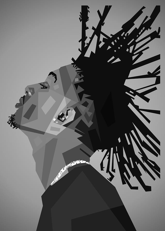 Lil Uzi Vert Grayscale Ver