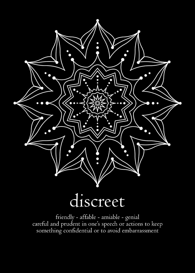 Mandala word discreet
