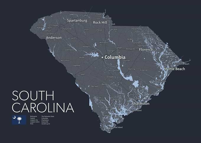 SOUTH CAROLINA Map