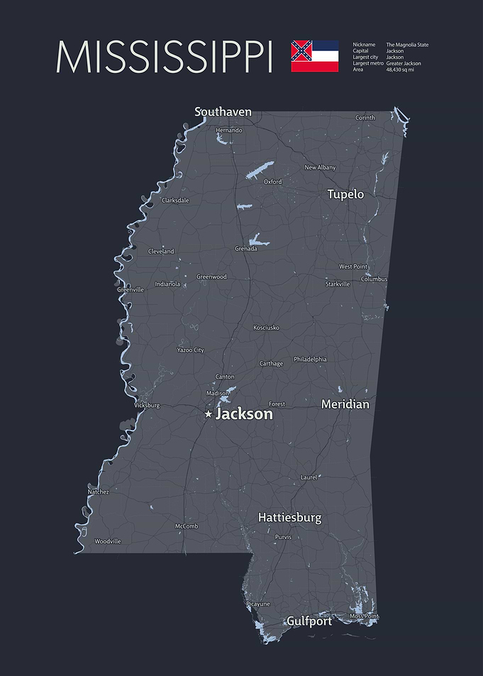 MISSISSIPPI Map