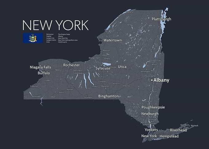 NEW YORK Map