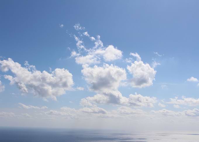 Sky Sun Clouds Sea
