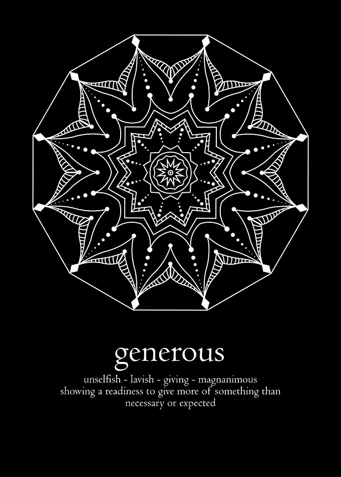 Mandala word generous