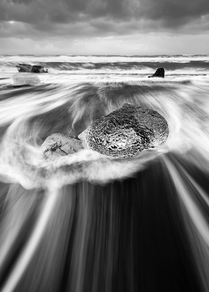 Ice in the surf