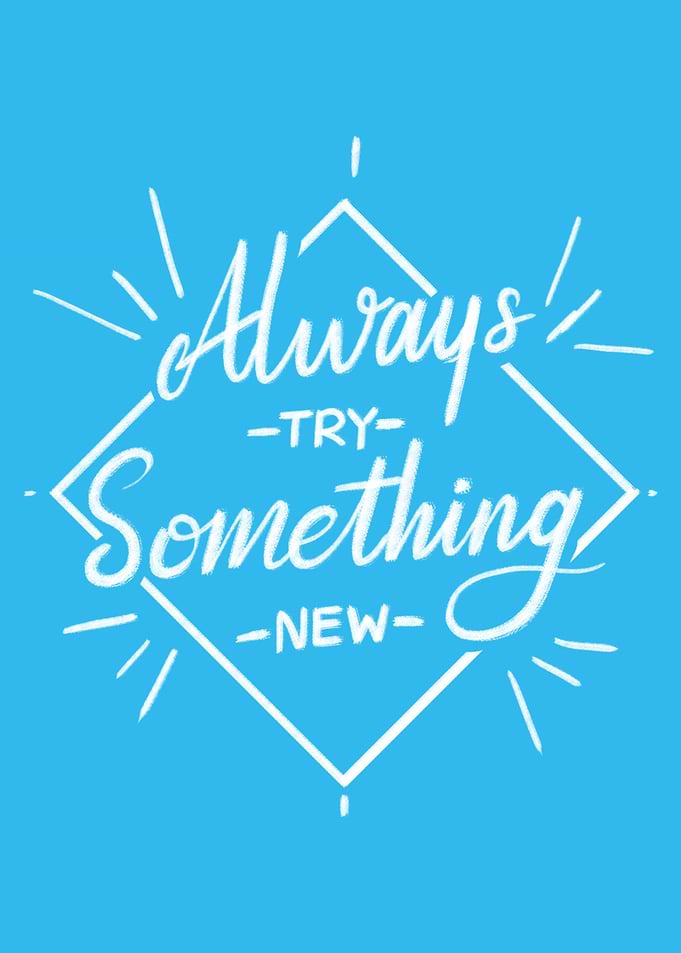 try something
