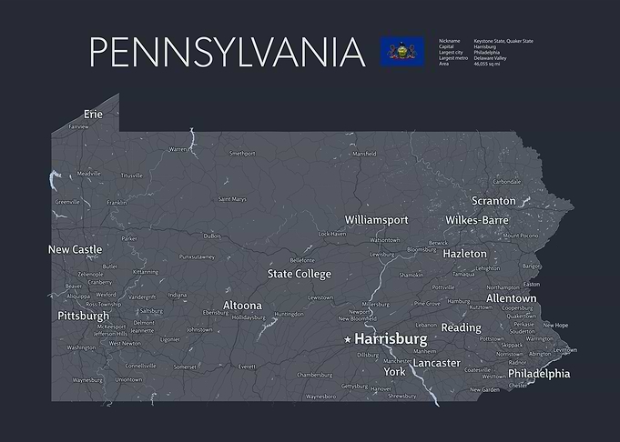 PENNSYLVANIA Map