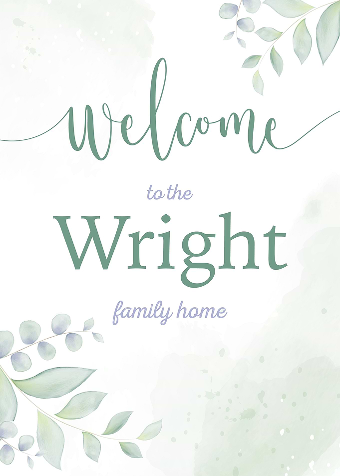 Welcome Wright Family