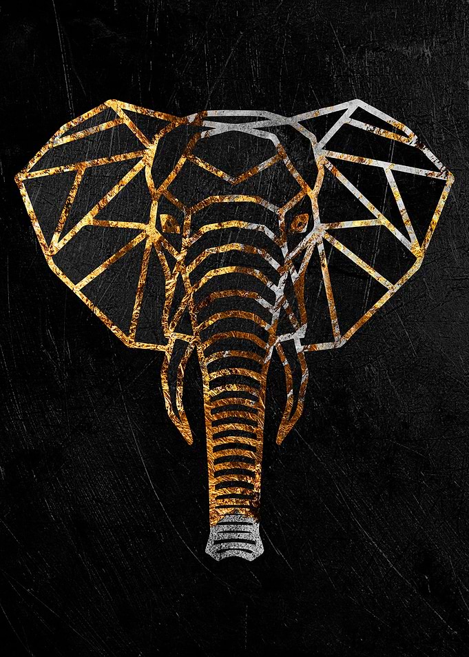 golden elephant head