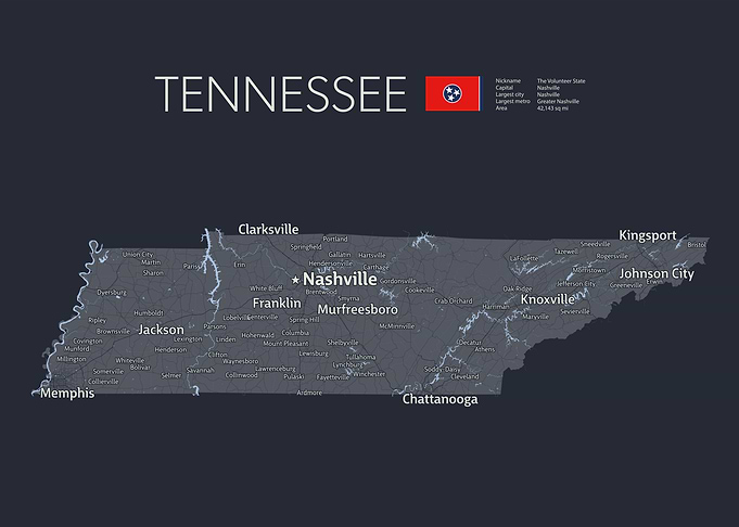 TENNESSEE Map