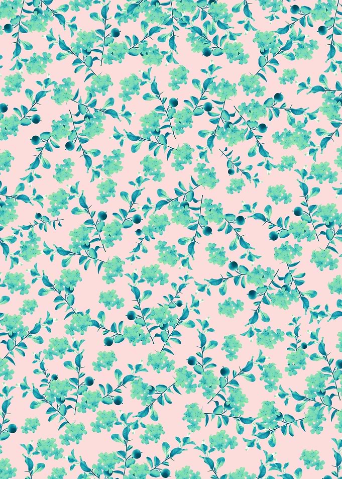 Blush Mint Flower 1