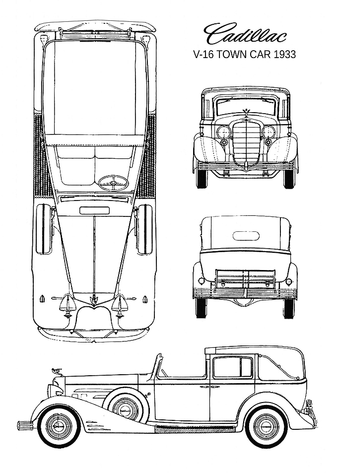 BNW Cadillac V16 town car