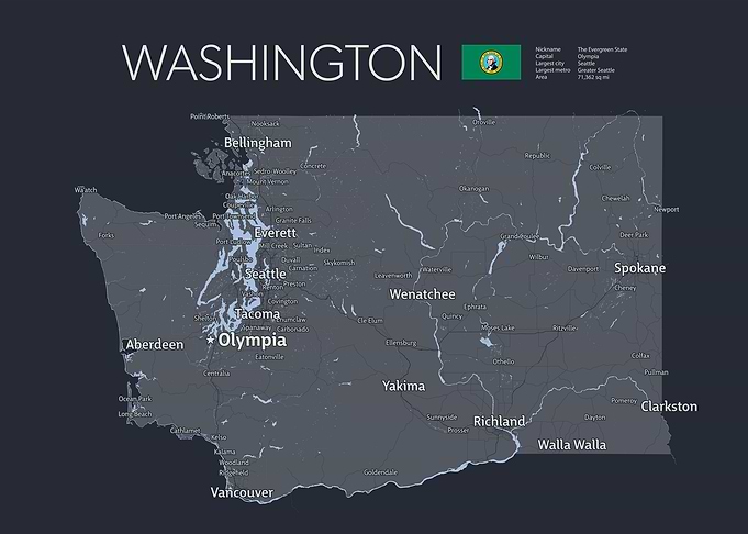 WASHINGTON Map
