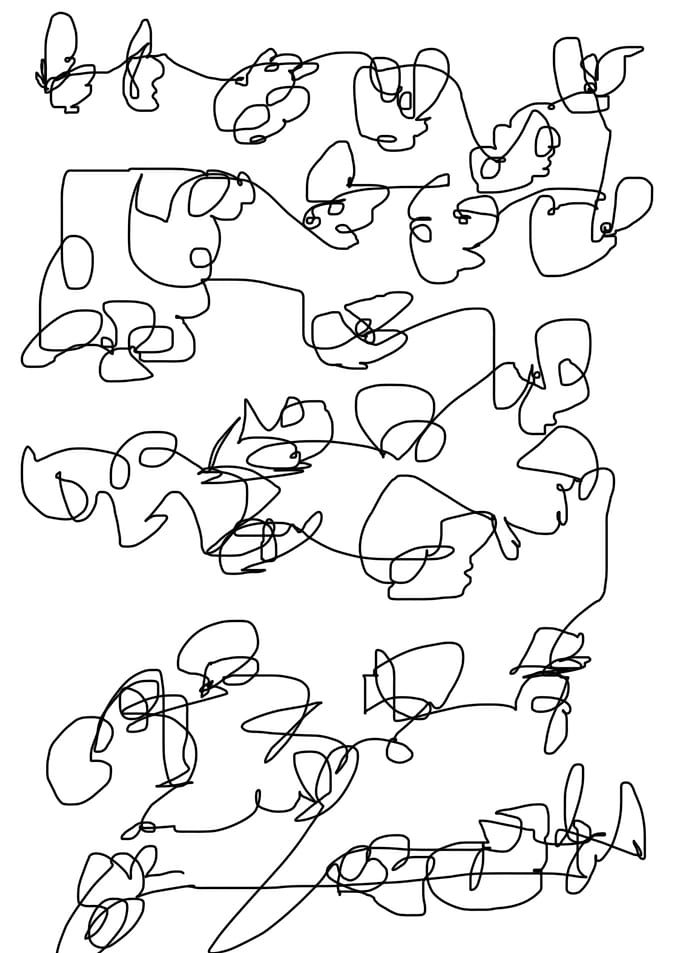 original abstract spiral