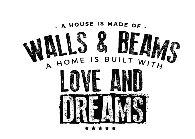 A house is made of walls