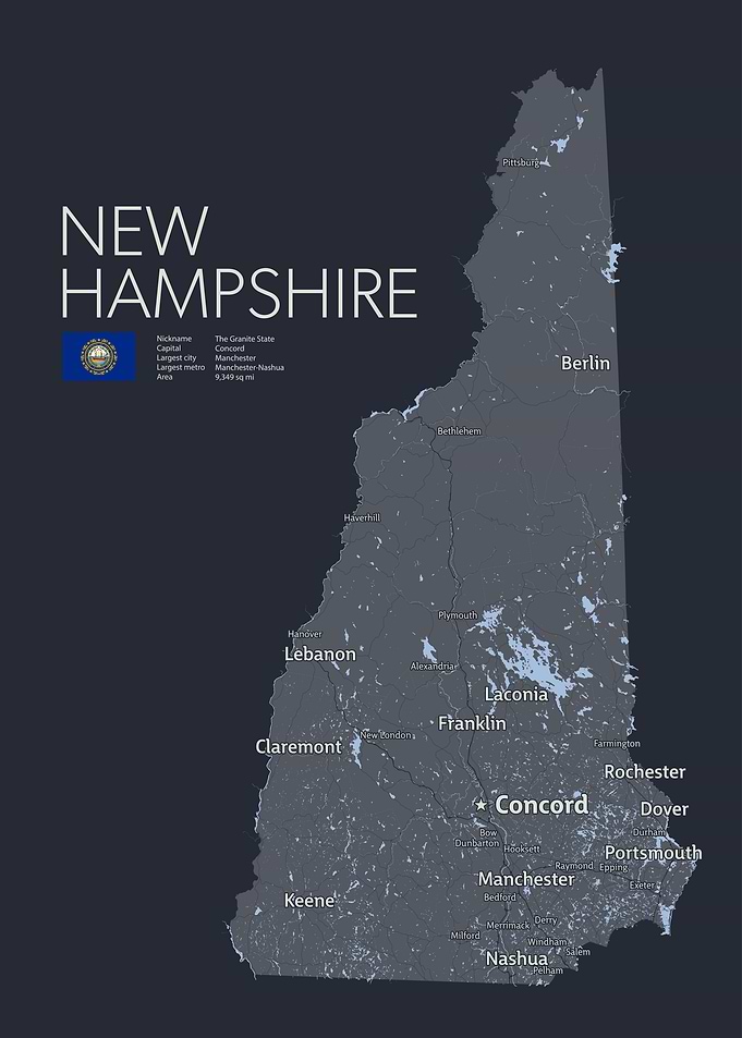 NEW HAMPSHIRE Map