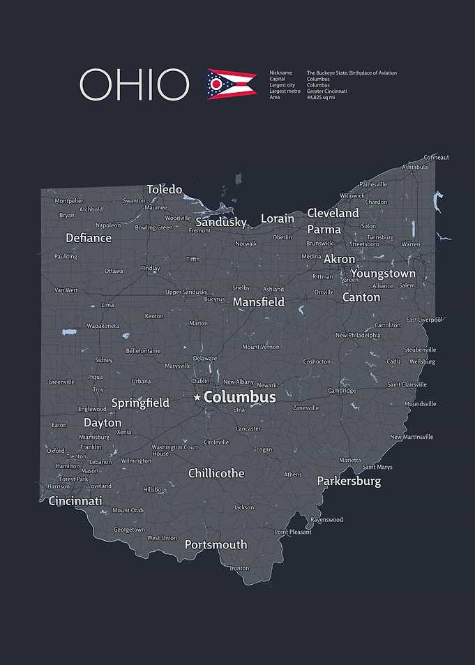 OHIO Map
