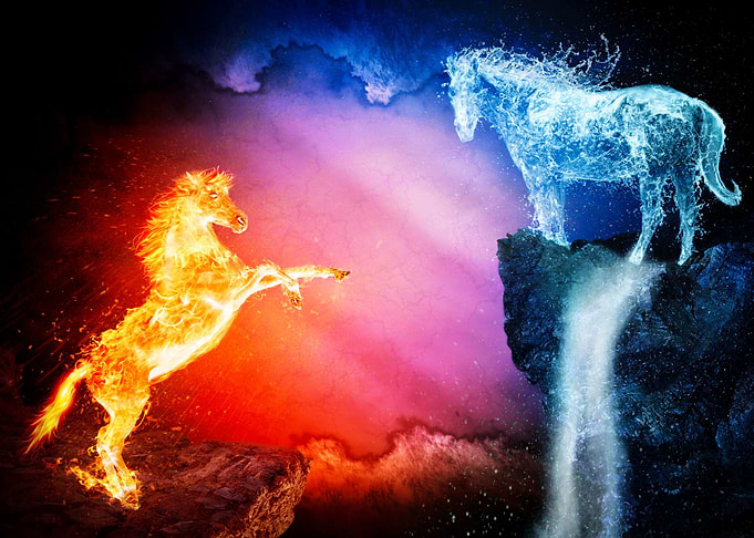Fire vs Water Horses