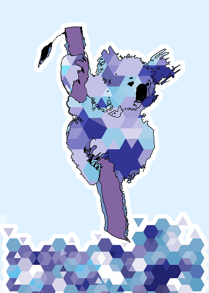 Koala on tree