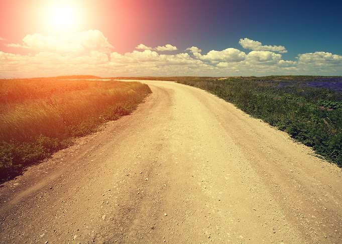 Dirt Field Road Landscape