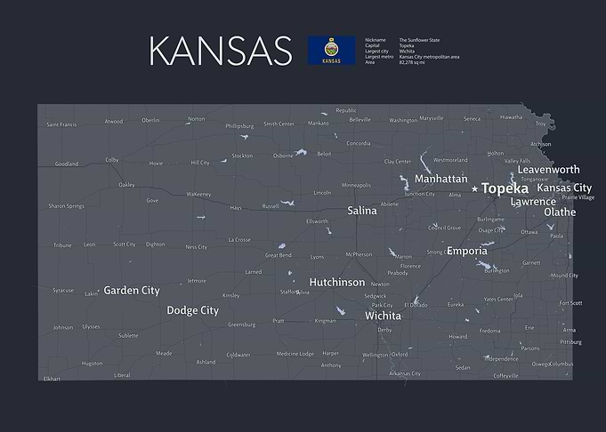 KANSAS Map