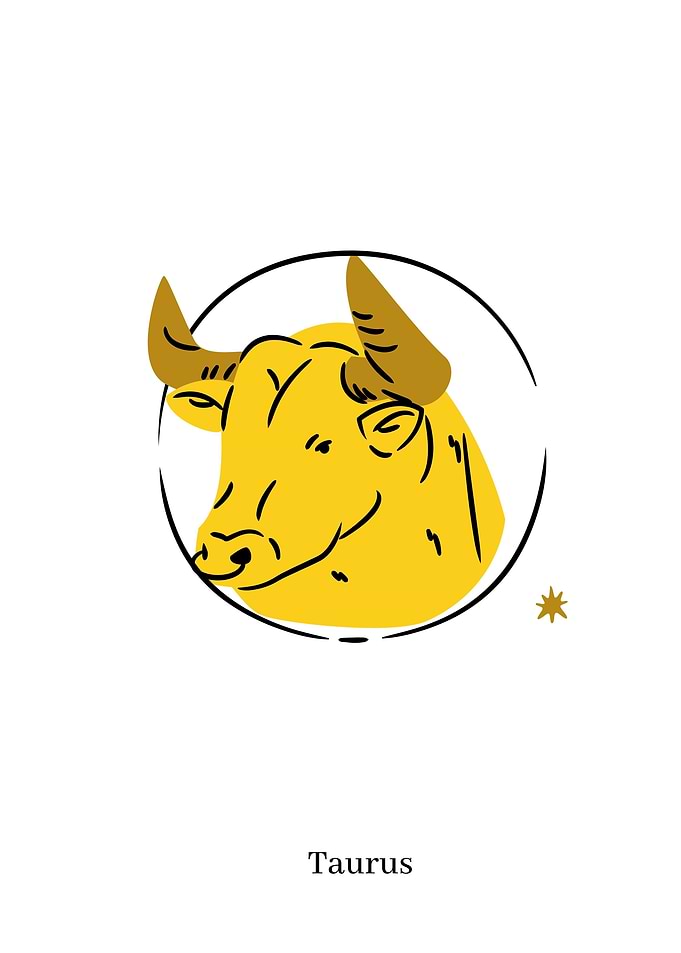 Golden minimalist Taurus