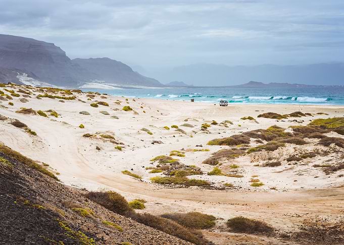 Deserted Beach Of Praia Gr