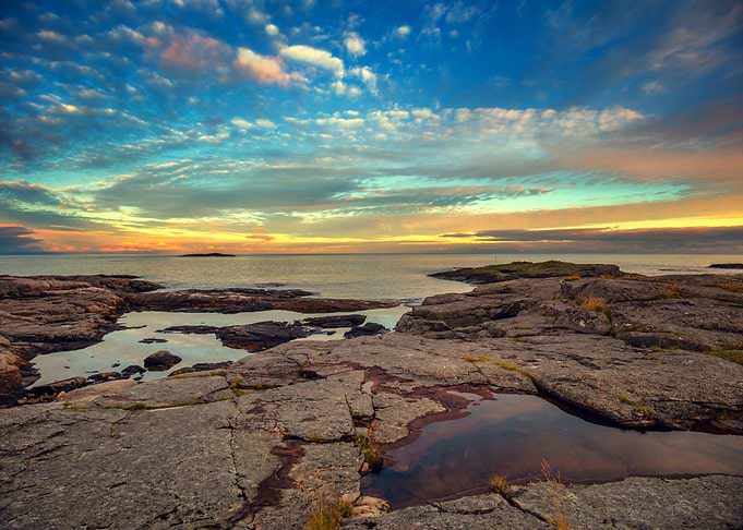 Sea Ocean Sunrise Sunset R