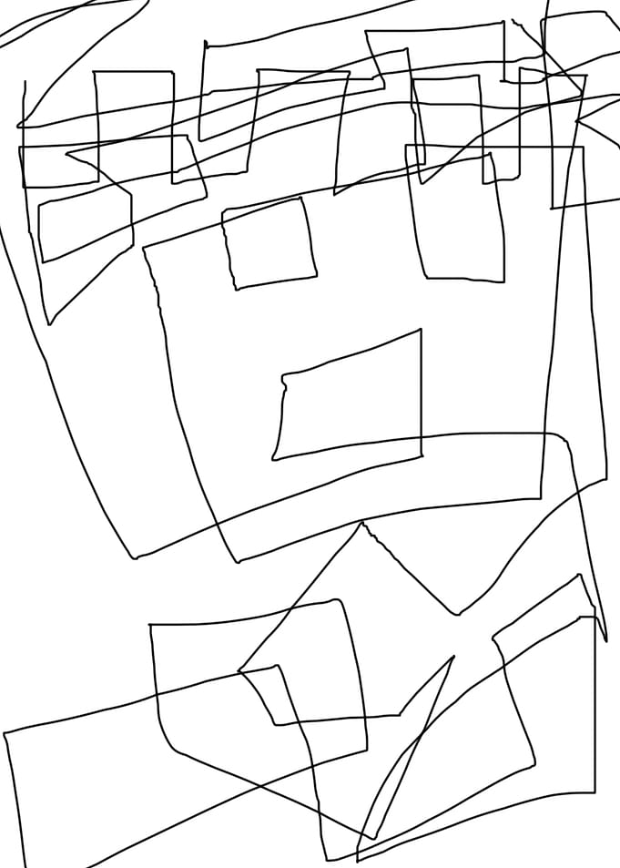 original square abstract