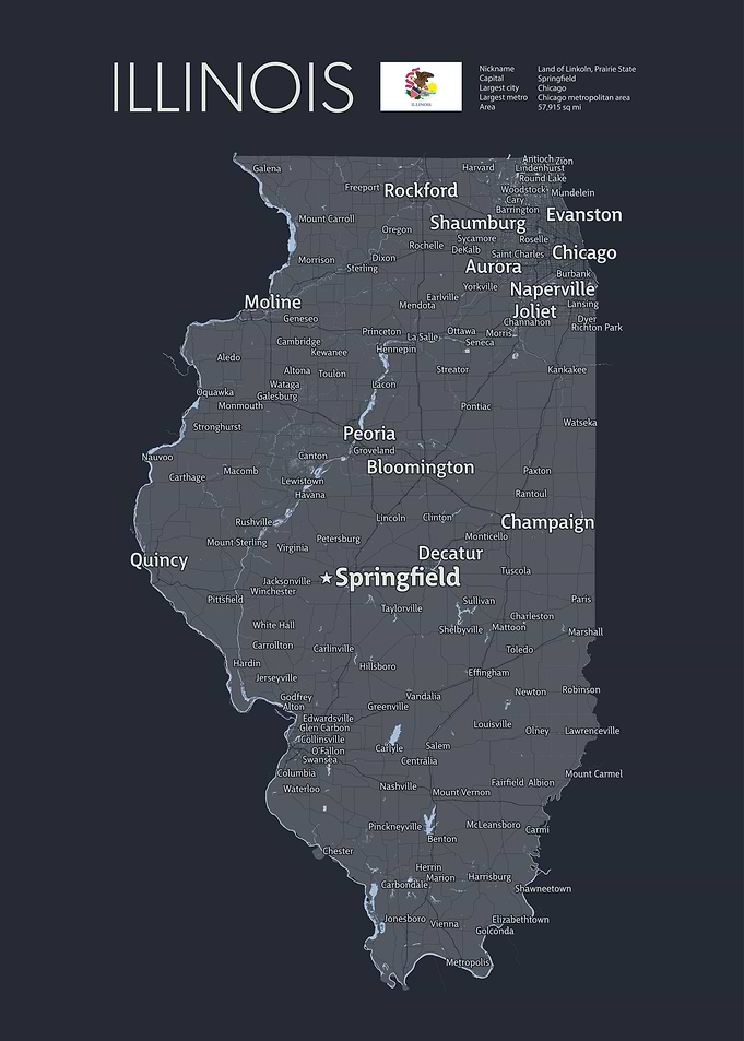 ILLINOIS Map